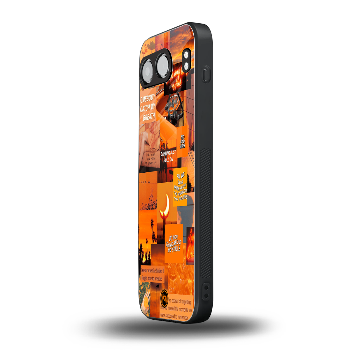 orange aesthetic back phone cover | glass case for oneplus nord 4