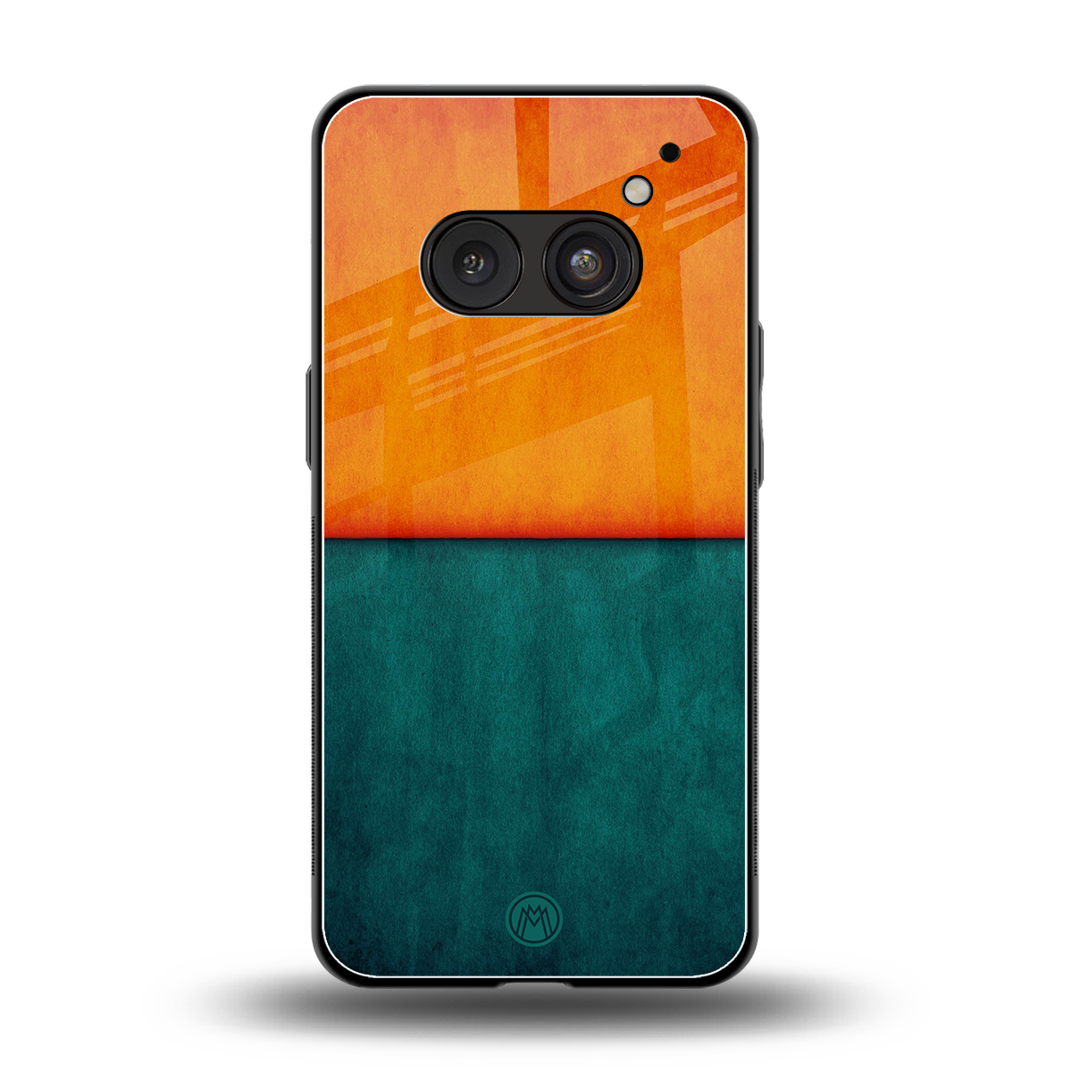 orange green back phone cover | glass case for nothing phone 2a