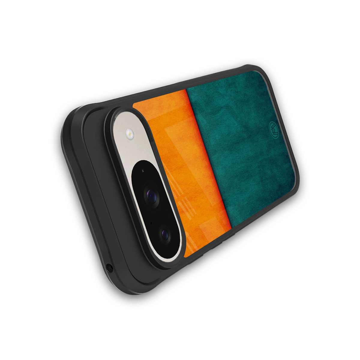 orange green back phone cover | glass case for google pixel 9