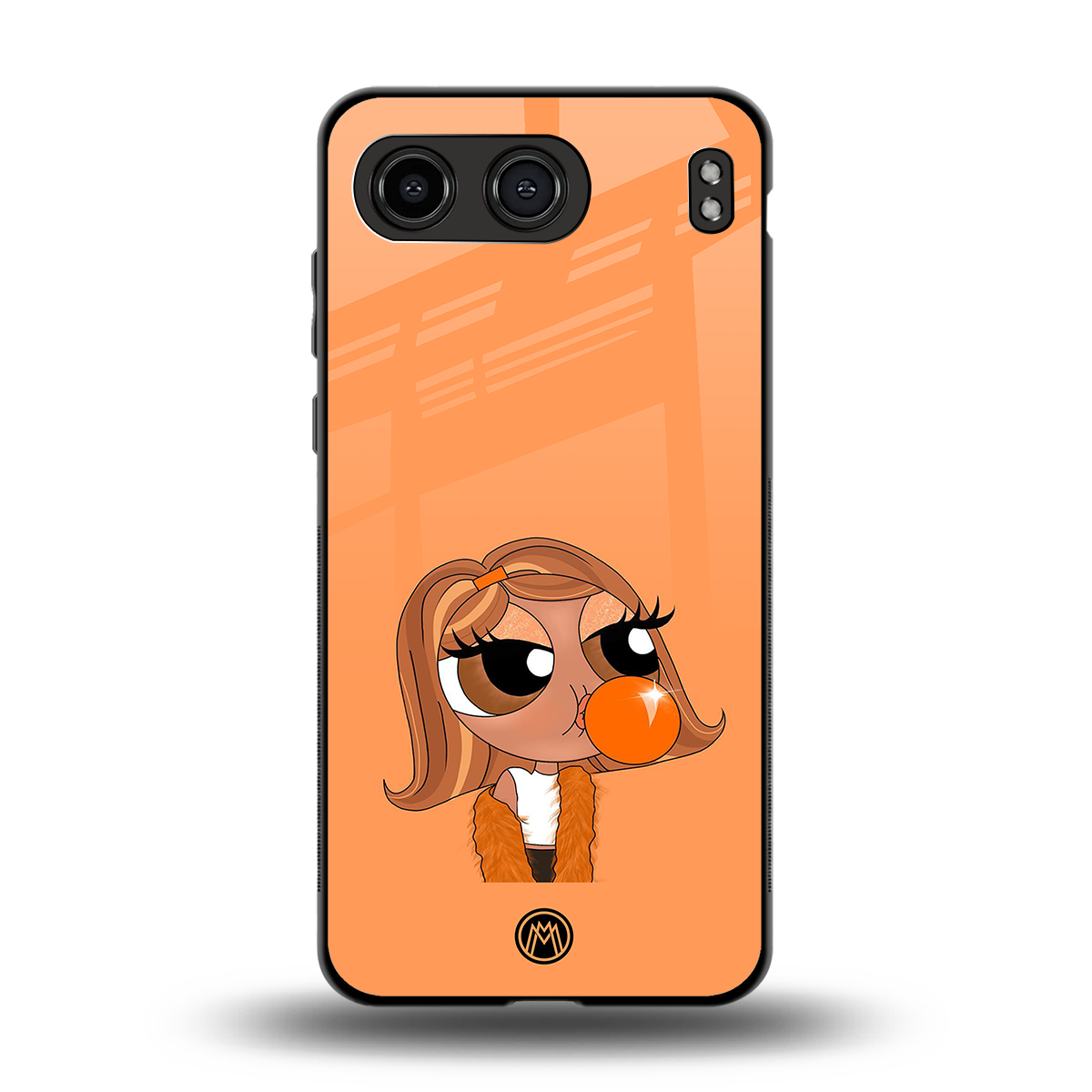 orange tote powerpuff girl back phone cover | glass case for oneplus nord 4