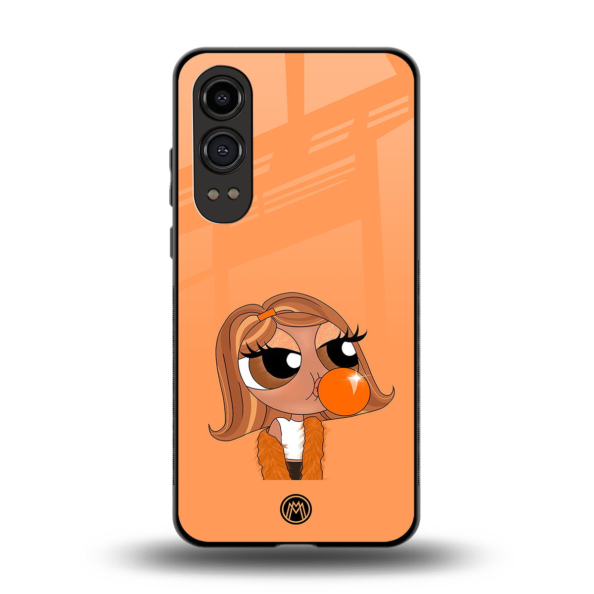 orange tote powerpuff girl back phone cover | glass case for oneplus nord ce 4 lite