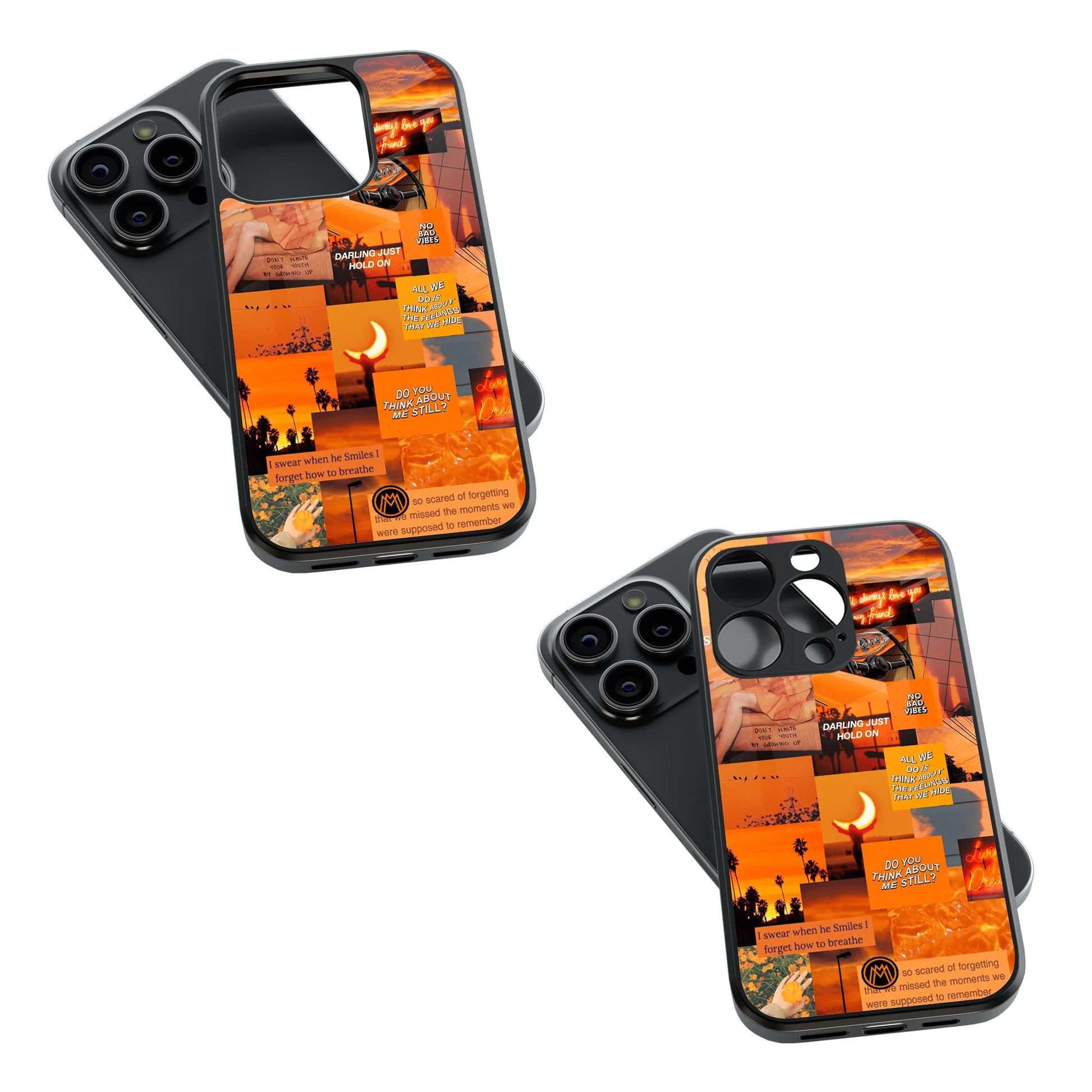 Trendy Glass Back Mobile Case for iPhone, Samsung, Redmi, OnePlus, Google Pixel, Motorola