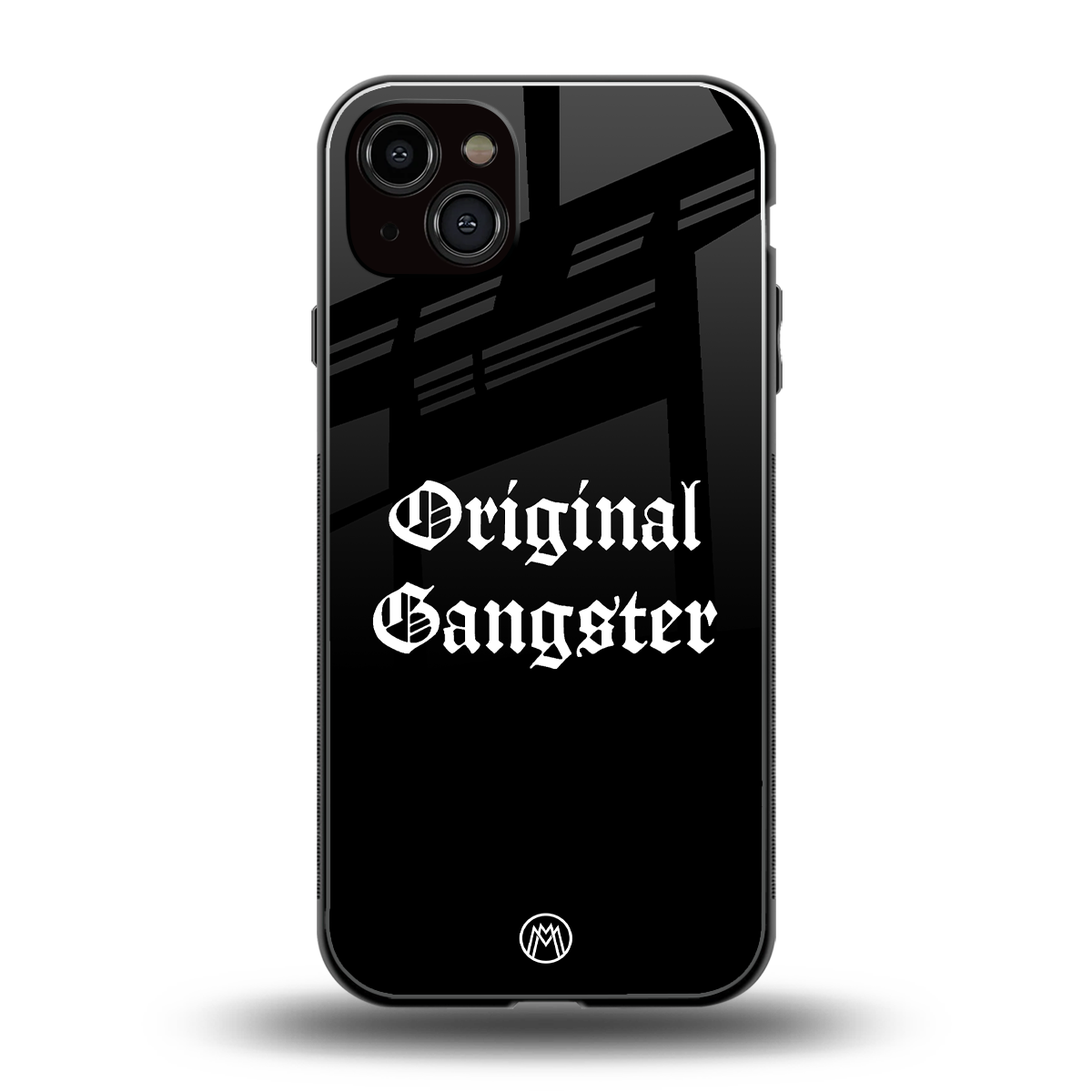 original gangster back phone cover | glass case for iphone 15 plus