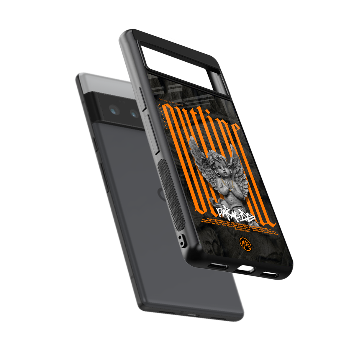 outline back phone cover | glass case for google pixel 6 pro