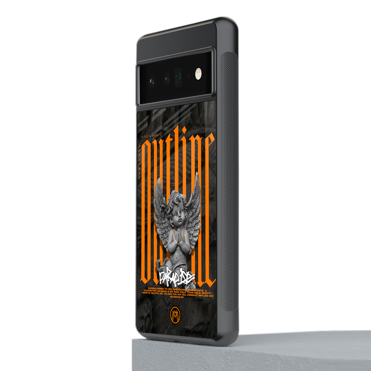 outline back phone cover | glass case for google pixel 6 pro