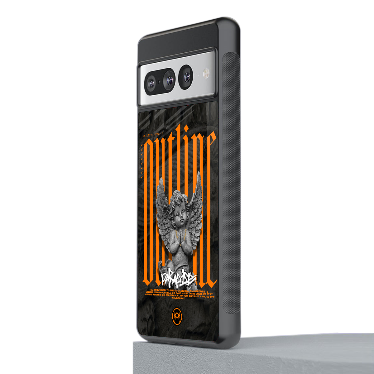 outline back phone cover | glass case for google pixel 7 pro