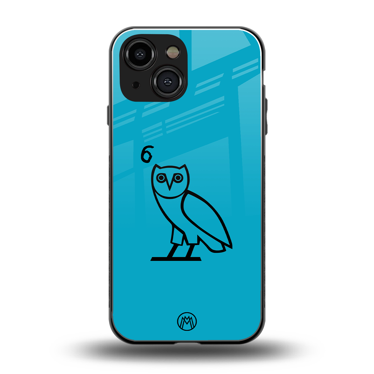 ovo sapphire back phone cover | glass case for iphone 13 mini