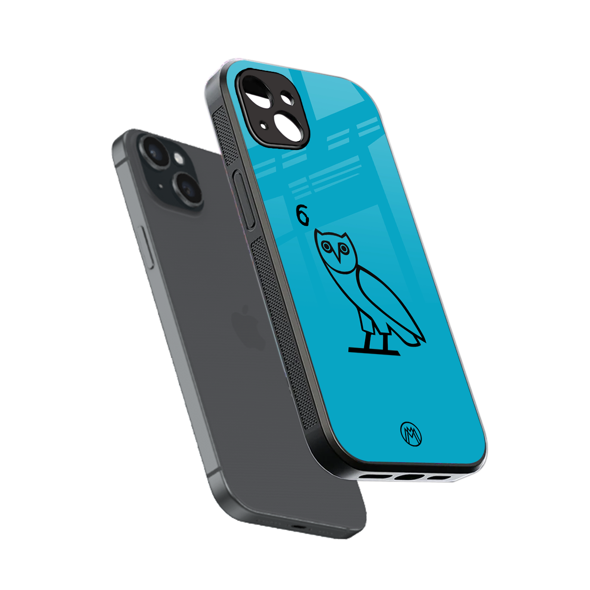 ovo sapphire back phone cover | glass case for iphone 14 plus