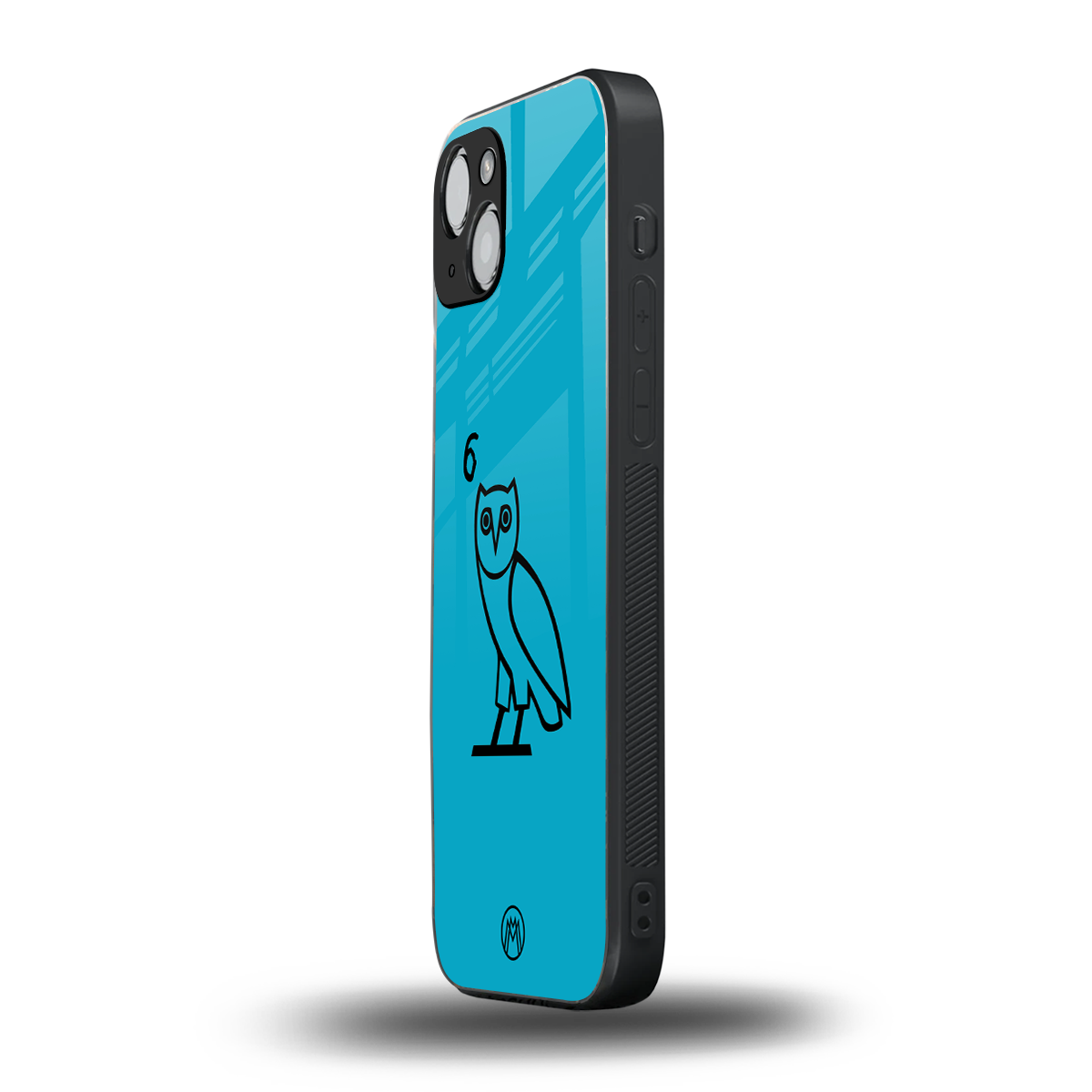 ovo sapphire back phone cover | glass case for iphone 14 plus