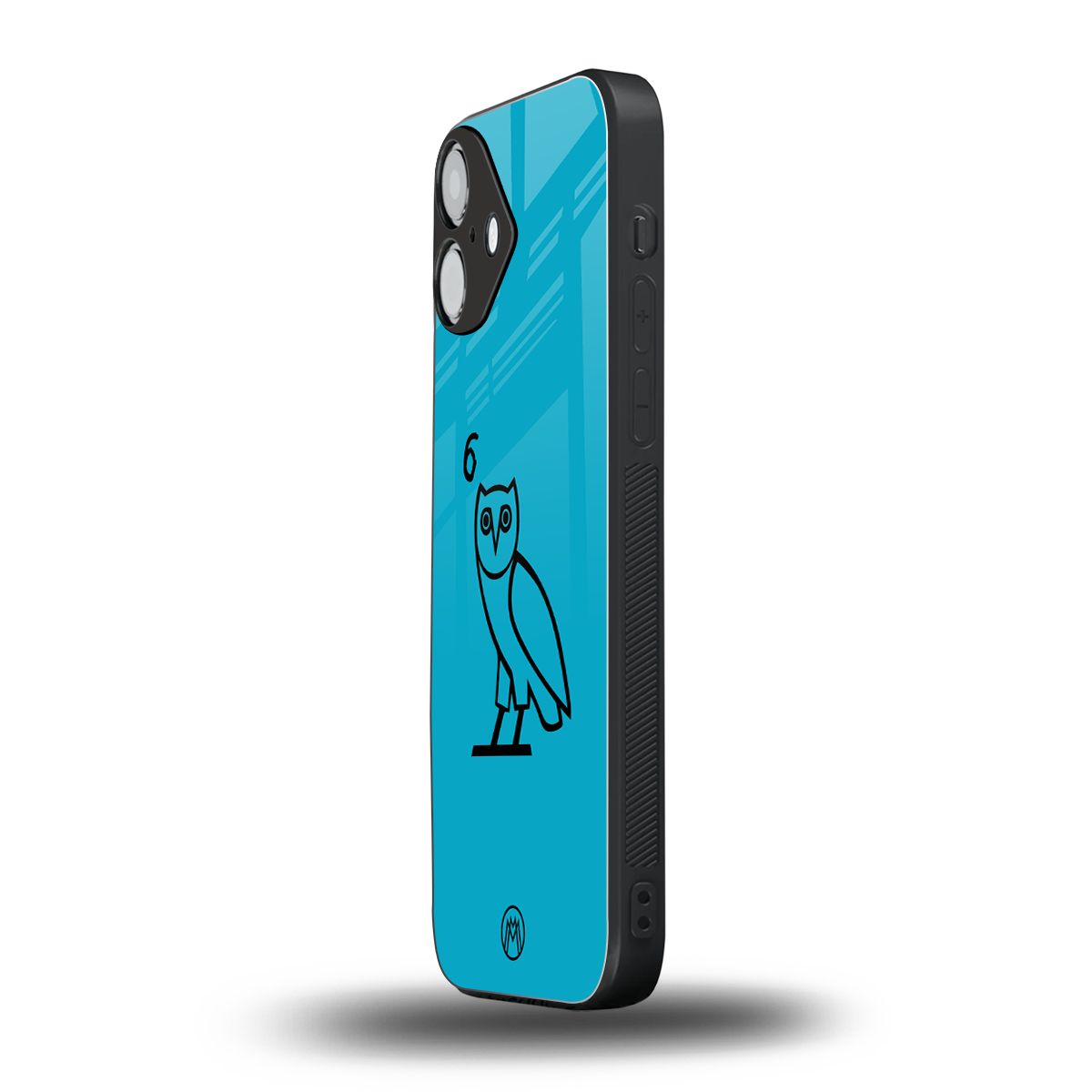 ovo sapphire back phone cover | glass case for iphone 16 plus