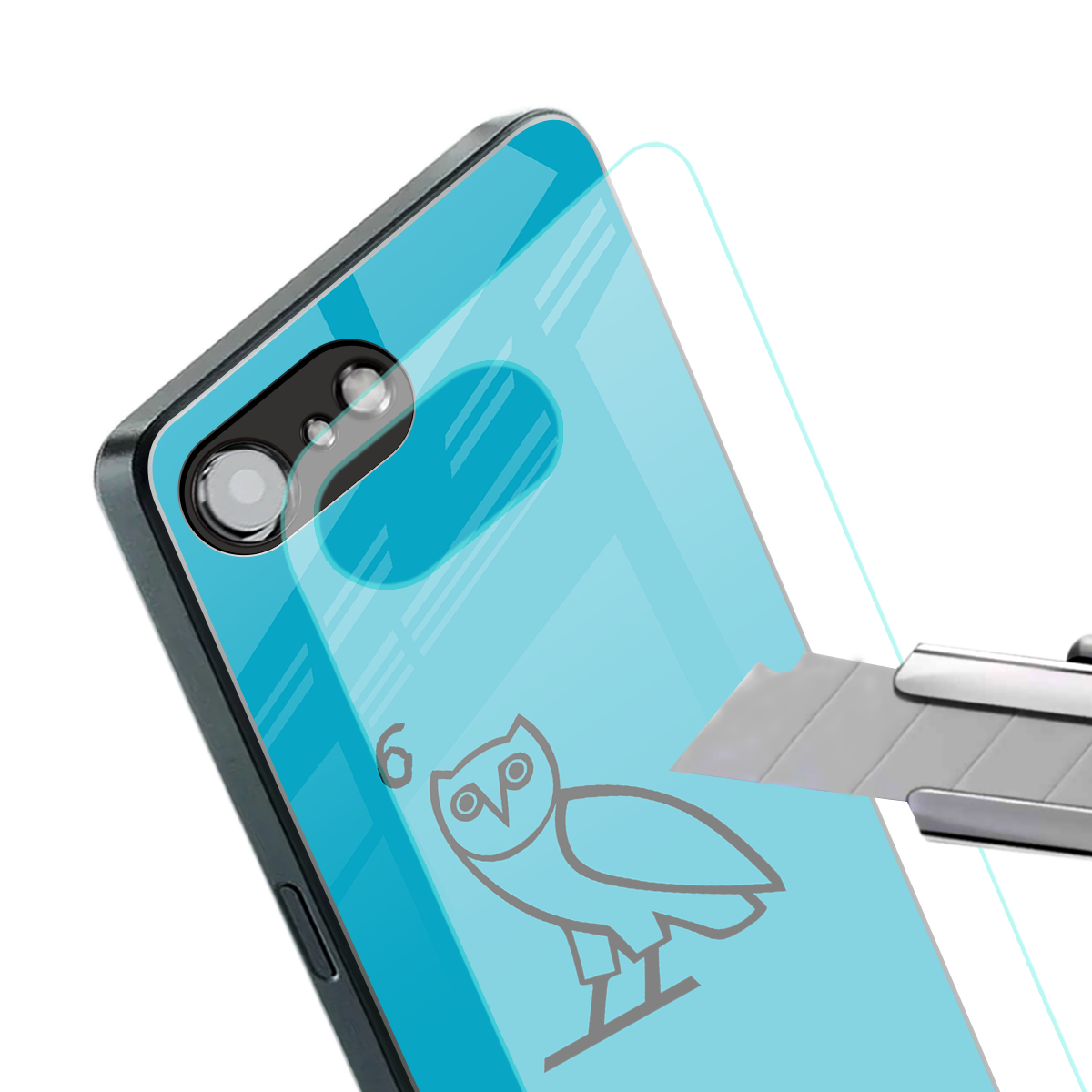 ovo sapphire back phone cover | glass case for iphone 16e