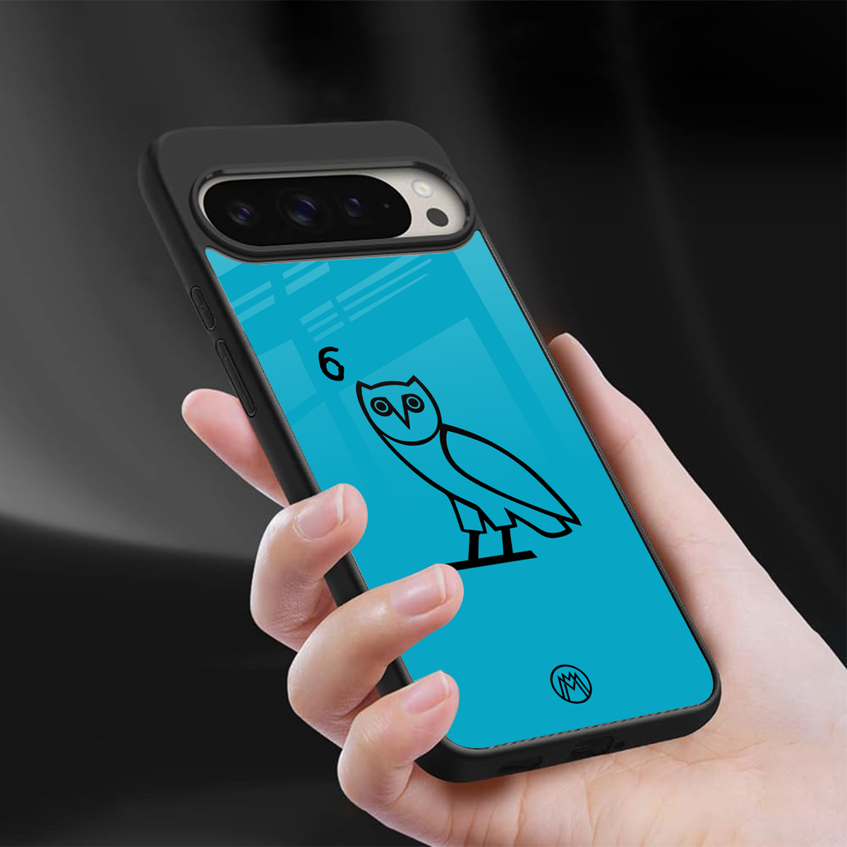 ovo sapphire back phone cover | glass case for google pixel 9 pro
