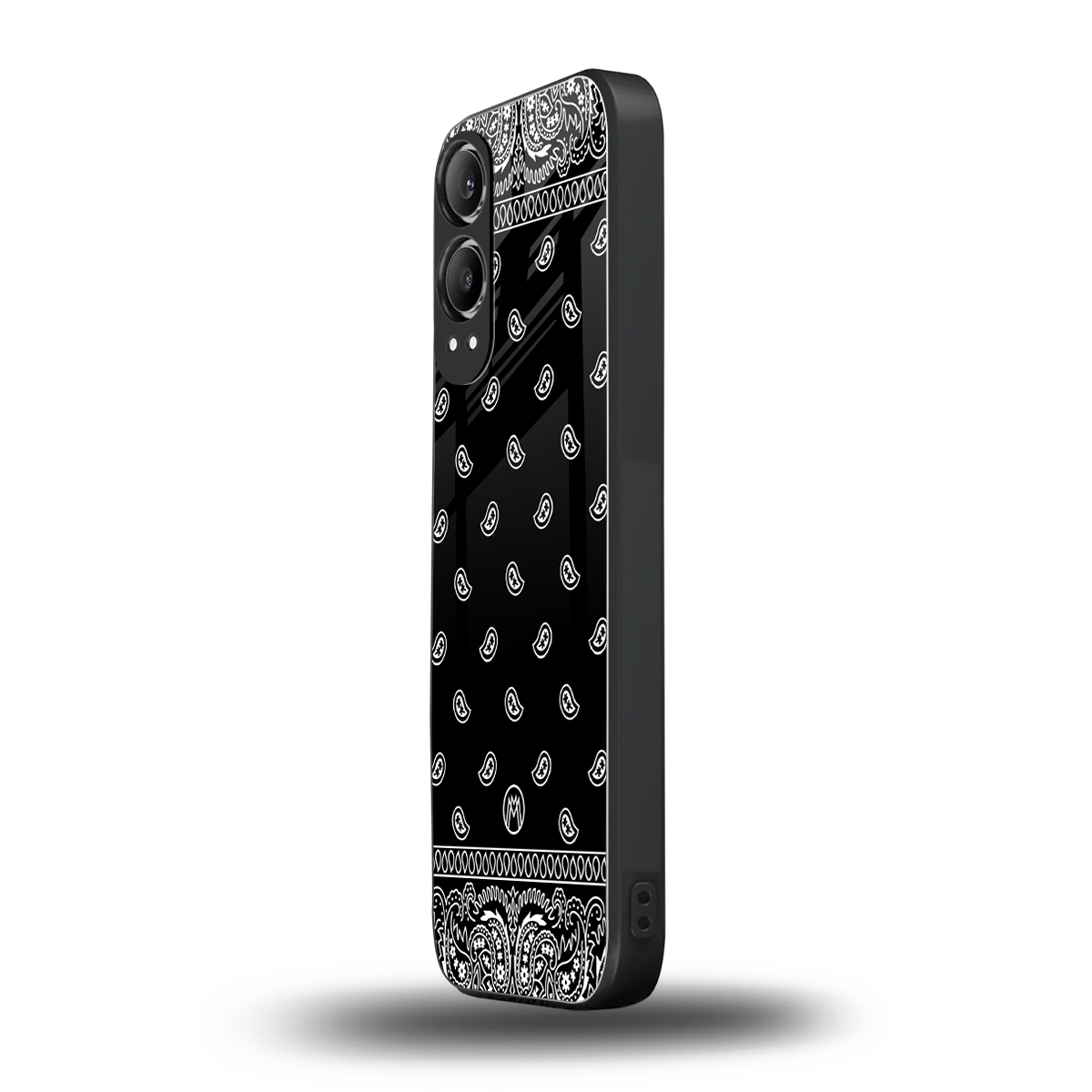 paisley black back phone cover | glass case for oneplus nord ce 4 lite
