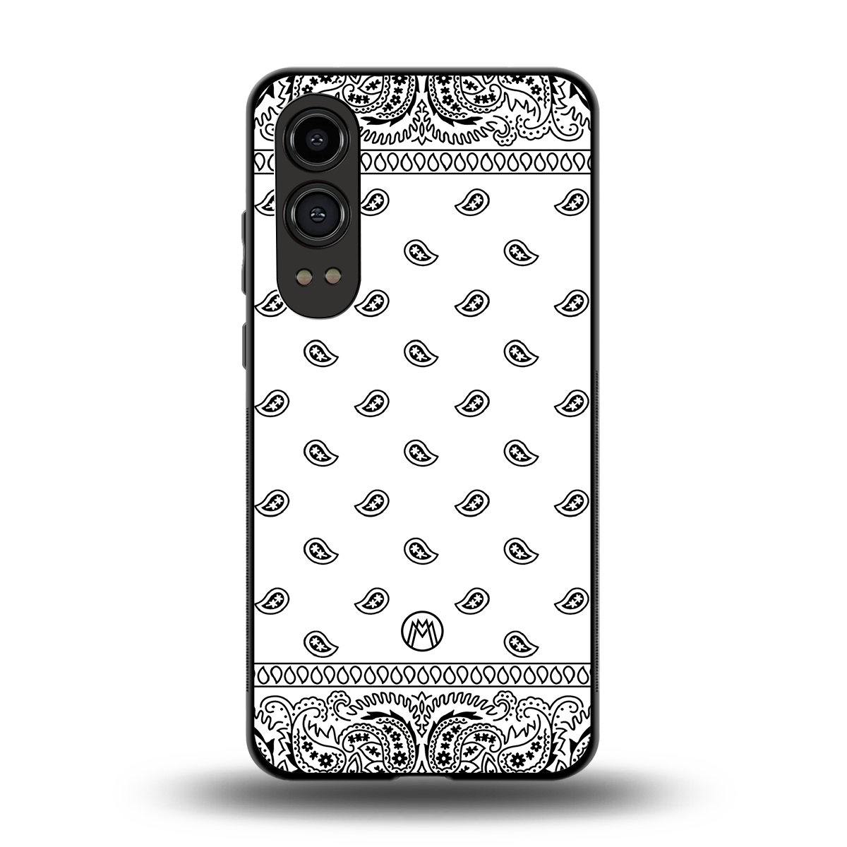 paisley white back phone cover | glass case for oneplus nord ce 4 lite
