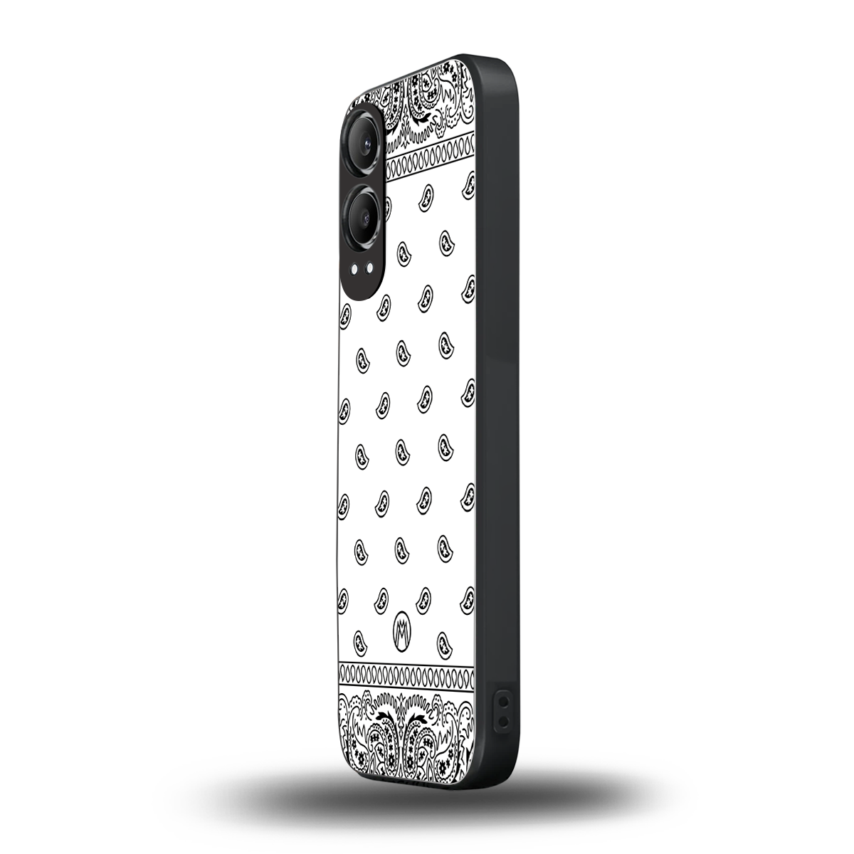 paisley white back phone cover | glass case for oneplus nord ce 4 lite