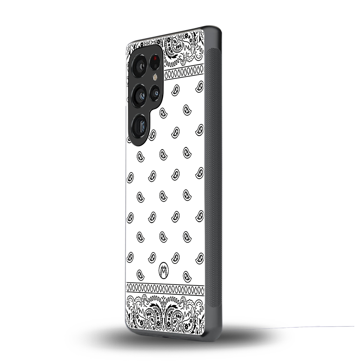 paisley white back phone cover | glass case for samsung galaxy s25 ultra