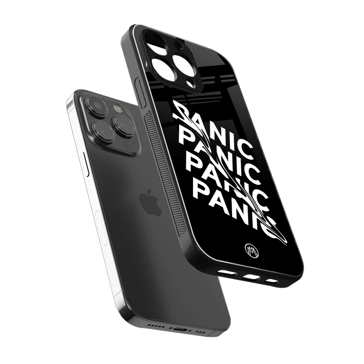 panic back phone cover | glass case for iphone 15 pro max
