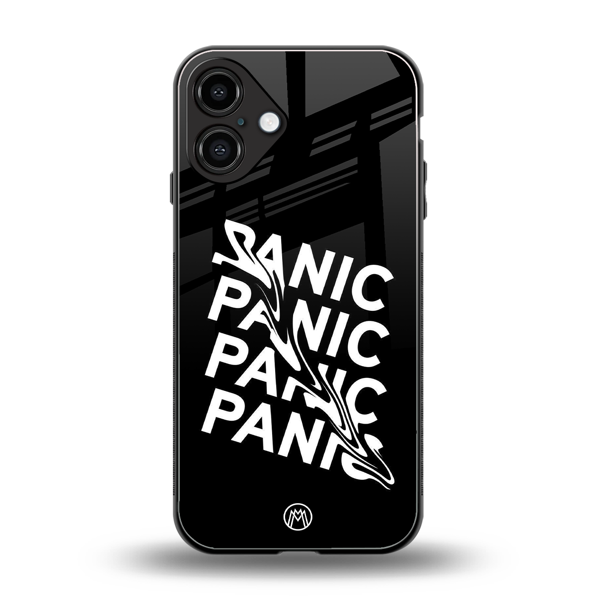 panic back phone cover | glass case for iphone 16 plus