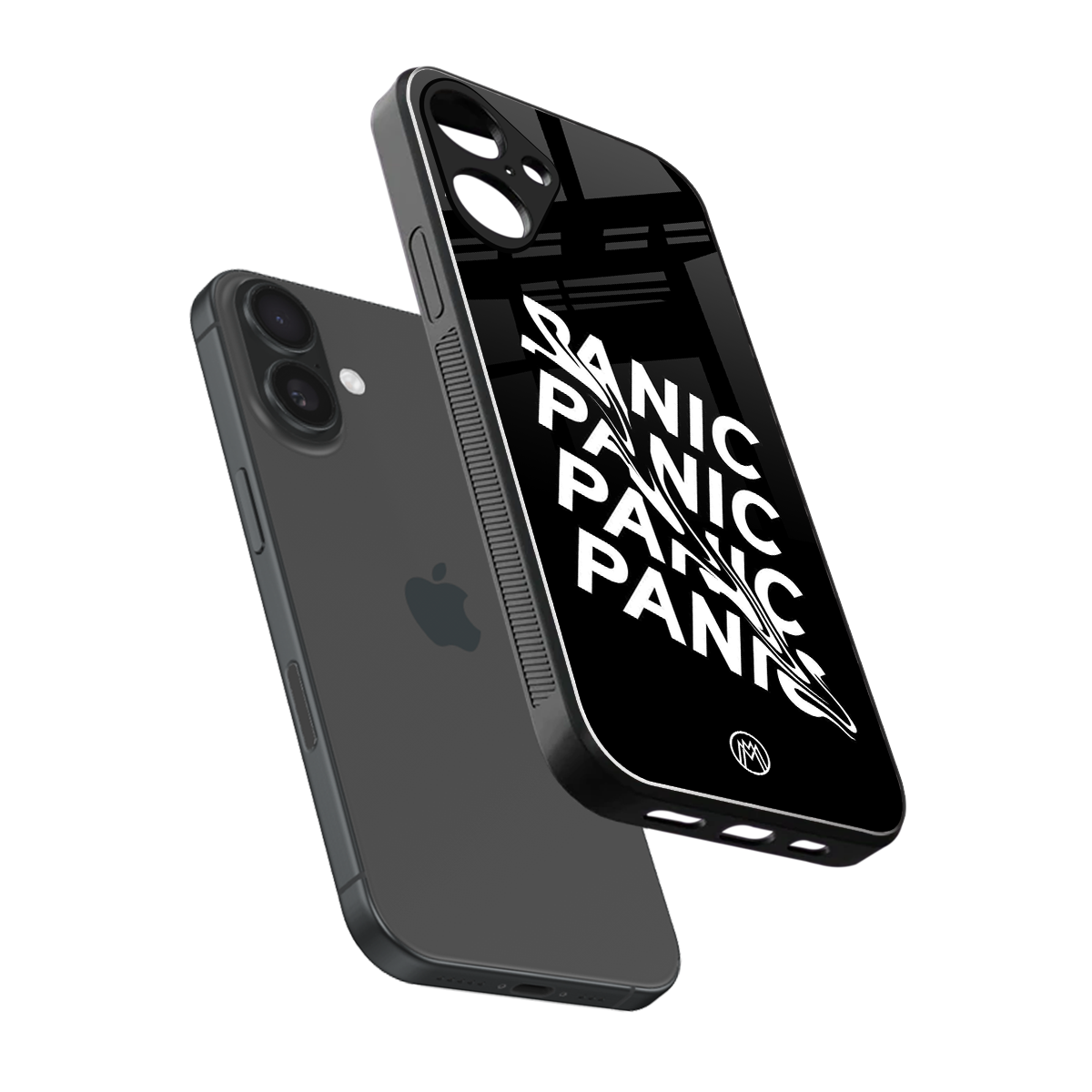 panic back phone cover | glass case for iphone 16 plus