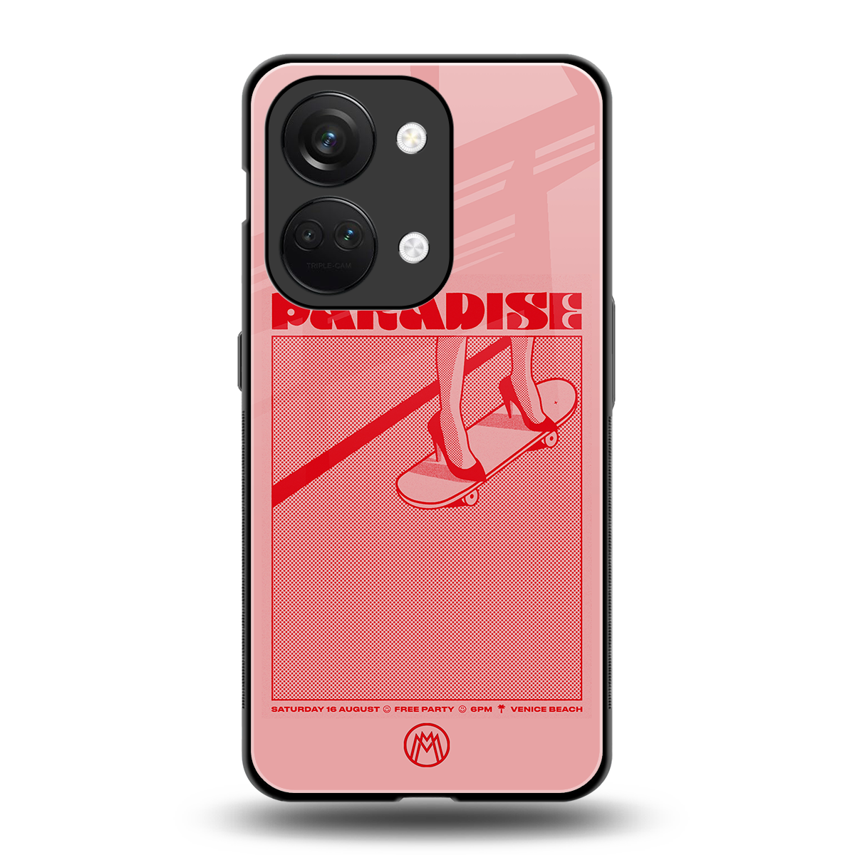 paradise back phone cover | glass case for oneplus nord 3