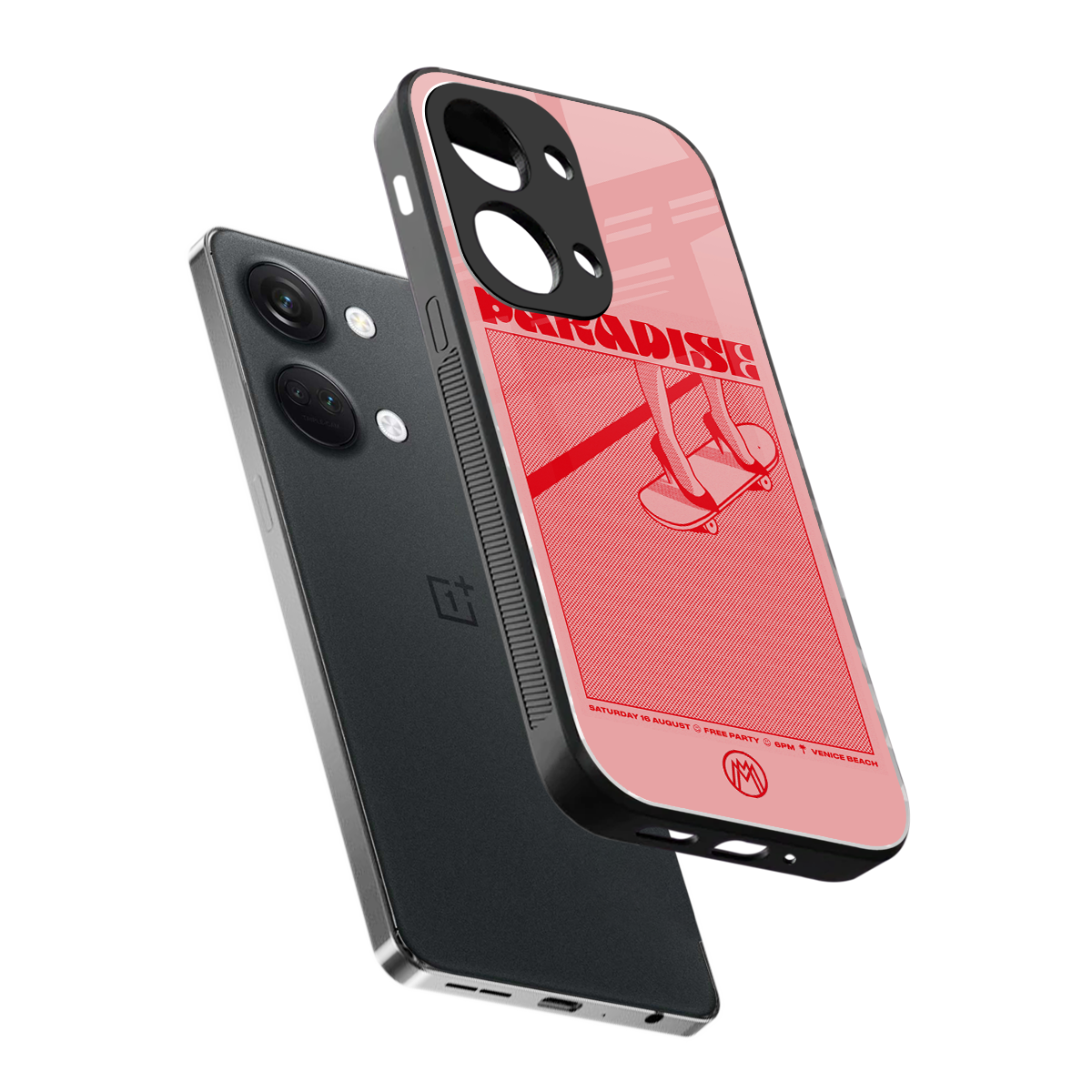 paradise back phone cover | glass case for oneplus nord 3
