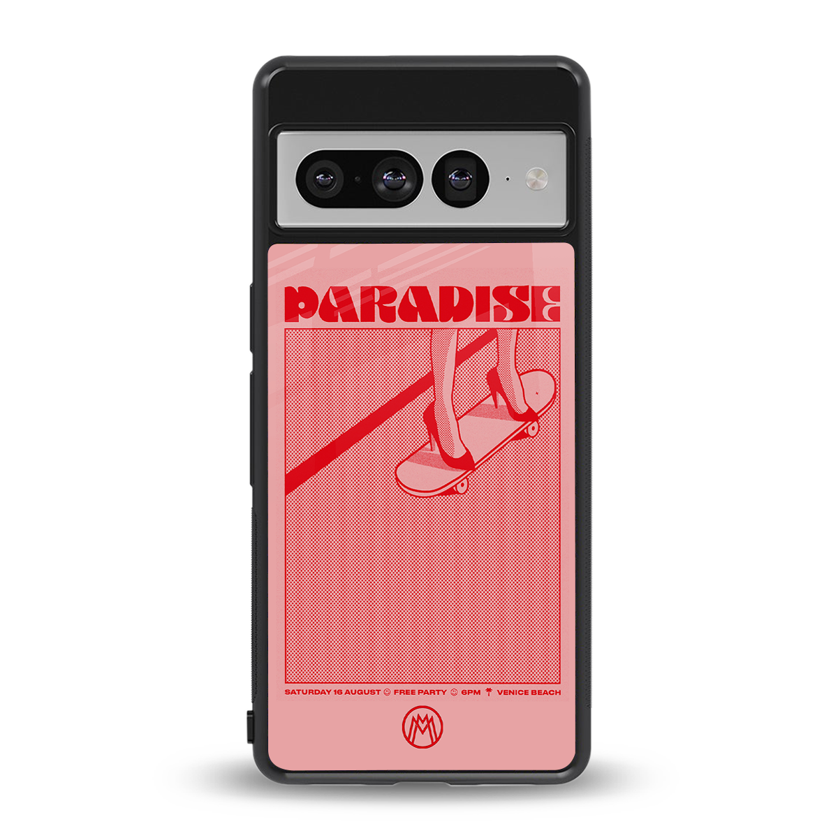 paradise back phone cover | glass case for google pixel 7 pro