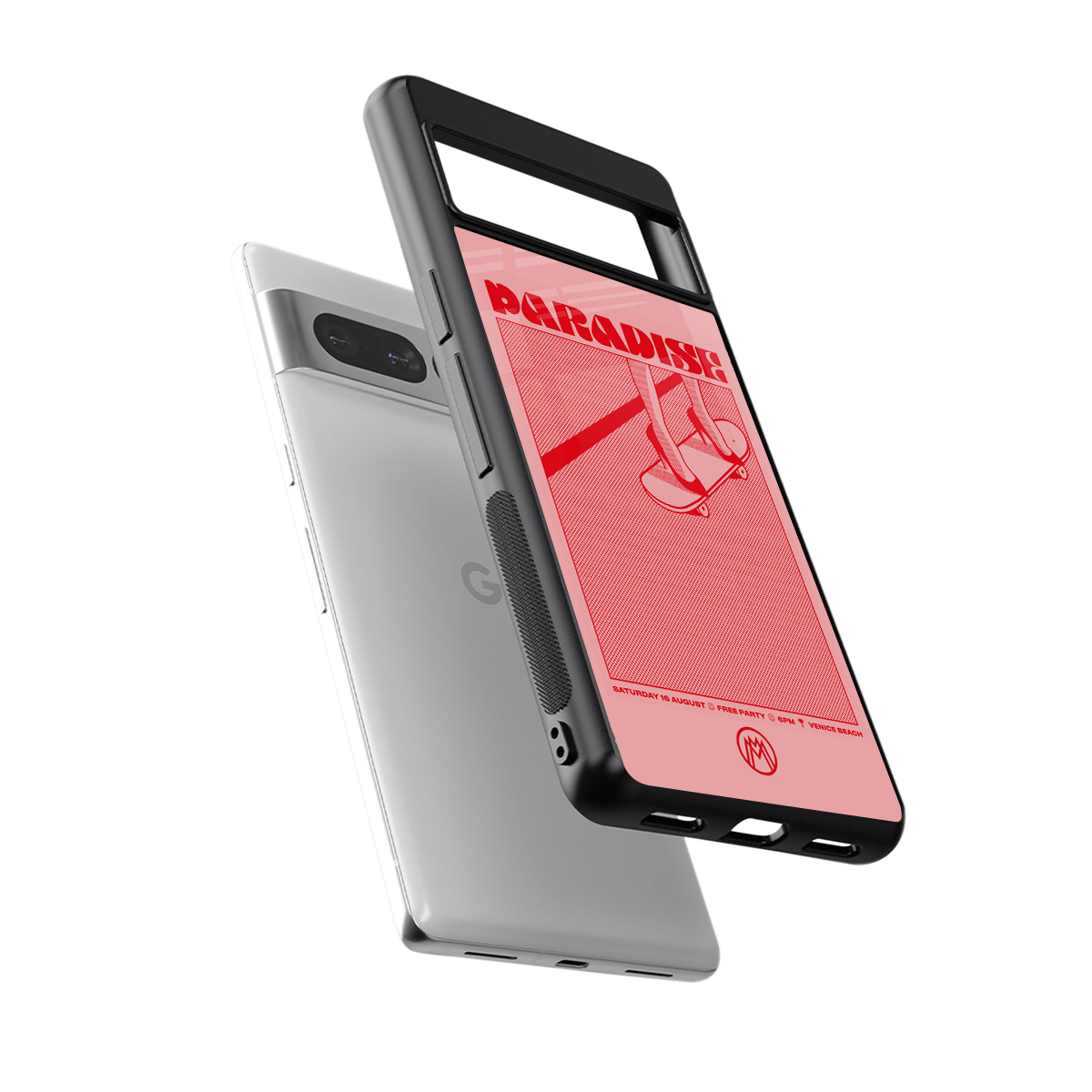 paradise back phone cover | glass case for google pixel 7 pro