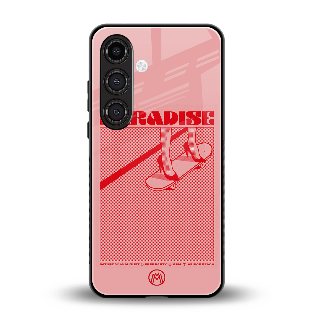 paradise back phone cover | glass case for samsung galaxy s24 fe
