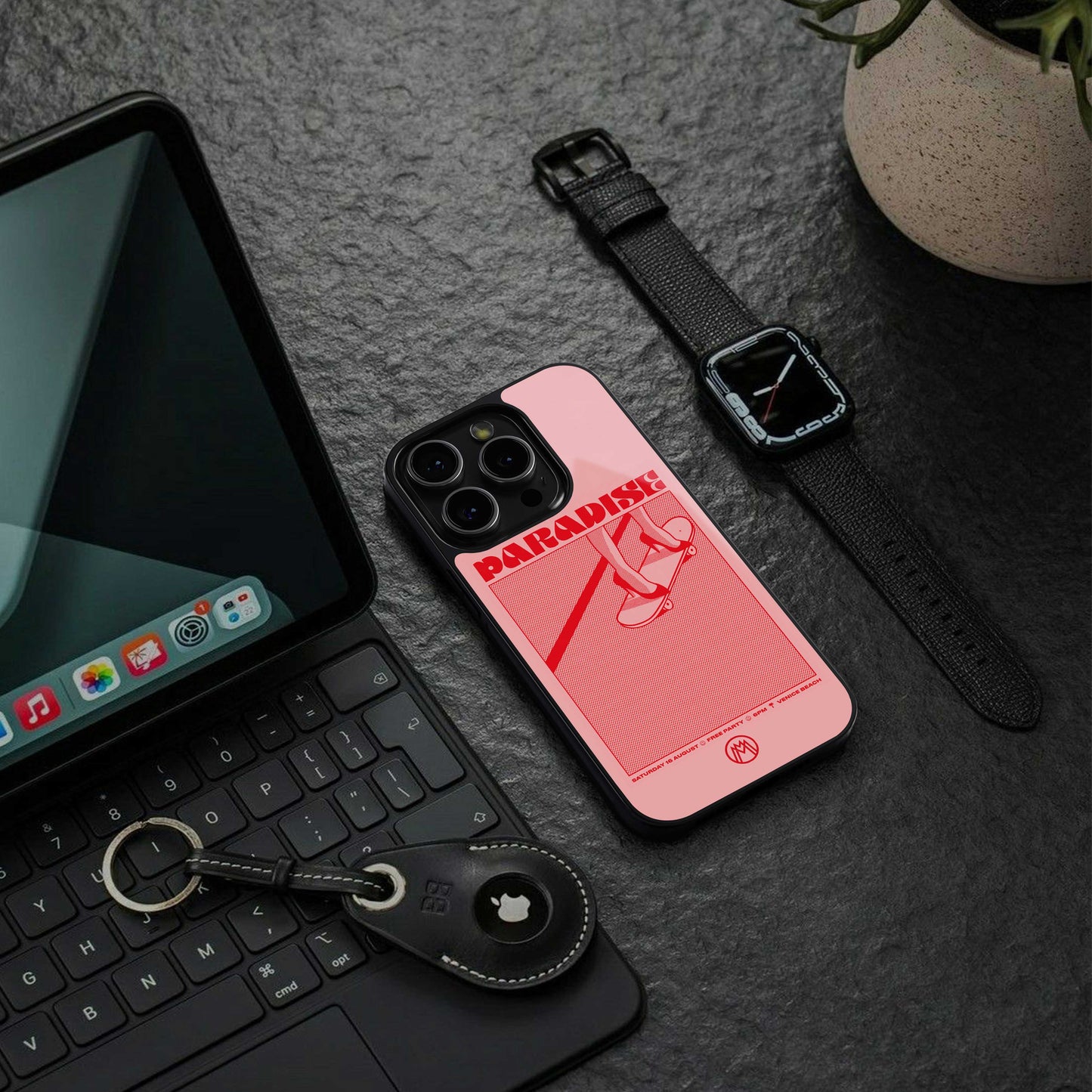 paradise back phone cover | glass case for google pixel 7 pro