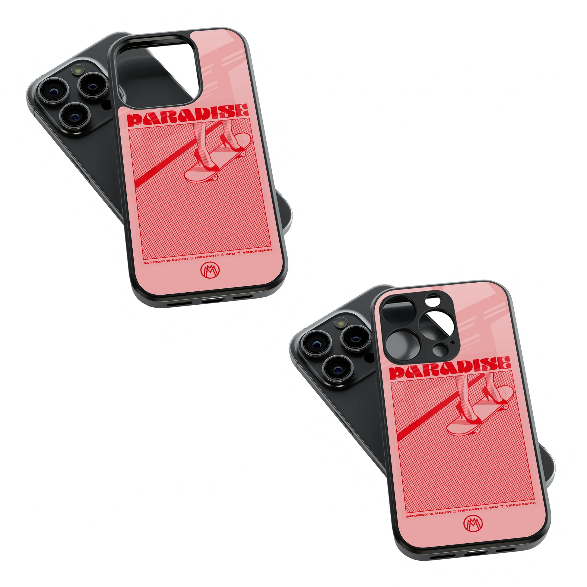 Trendy Glass Back Mobile Case for iPhone, Samsung, Redmi, OnePlus, Google Pixel, Motorola