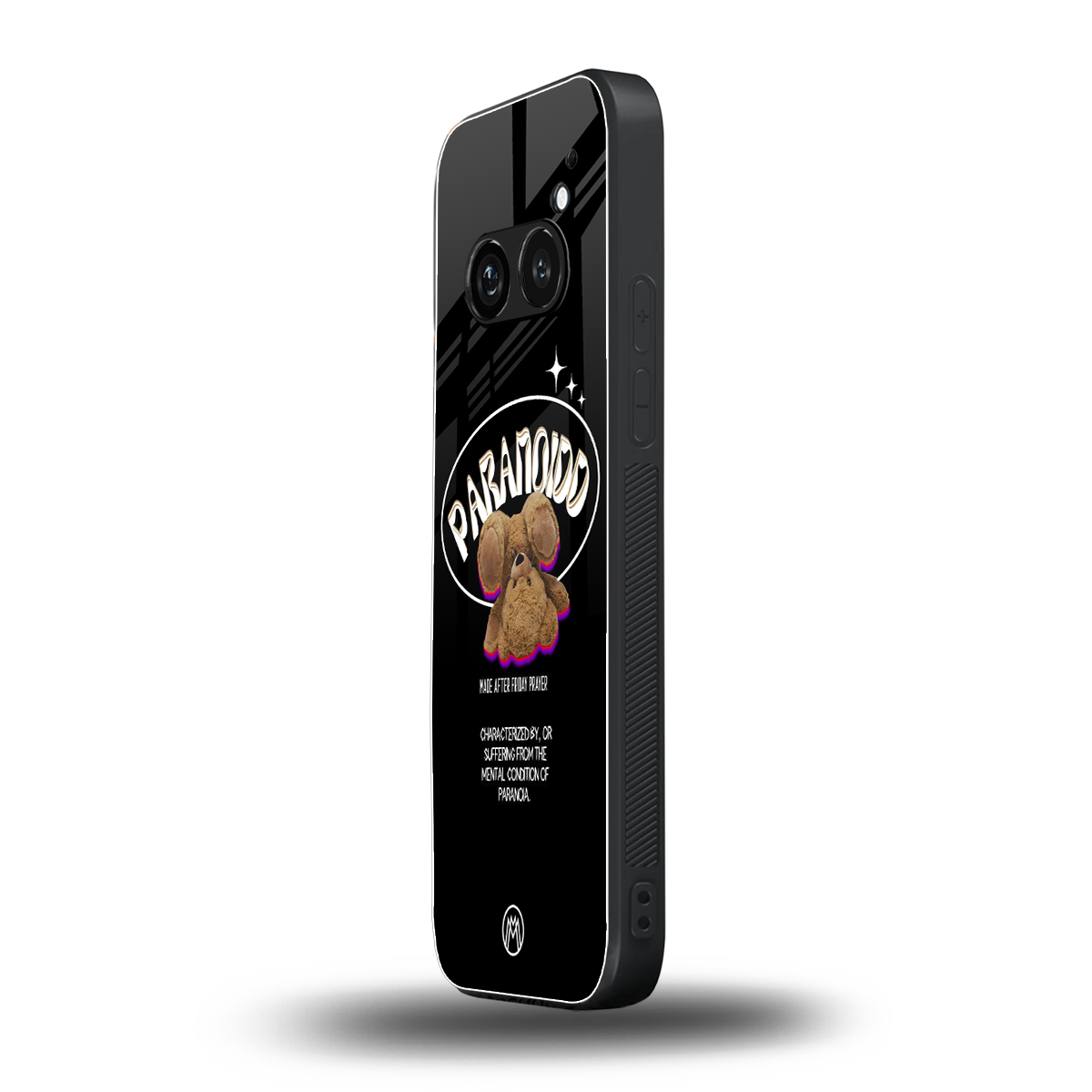 paranoid back phone cover | glass case for nothing phone 2a