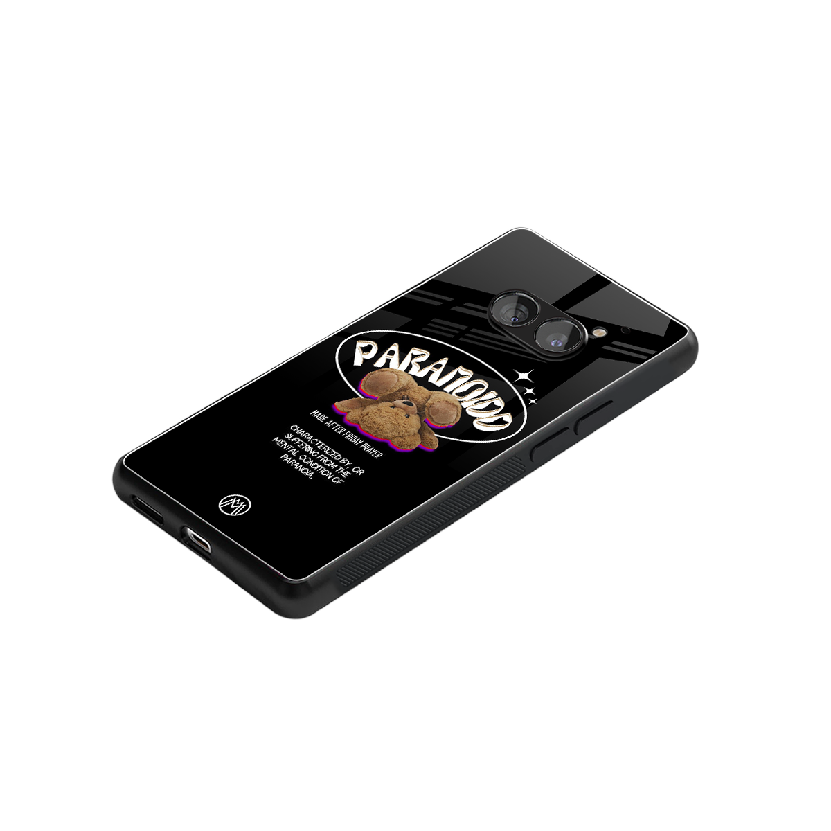 paranoid back phone cover | glass case for nothing phone 2a