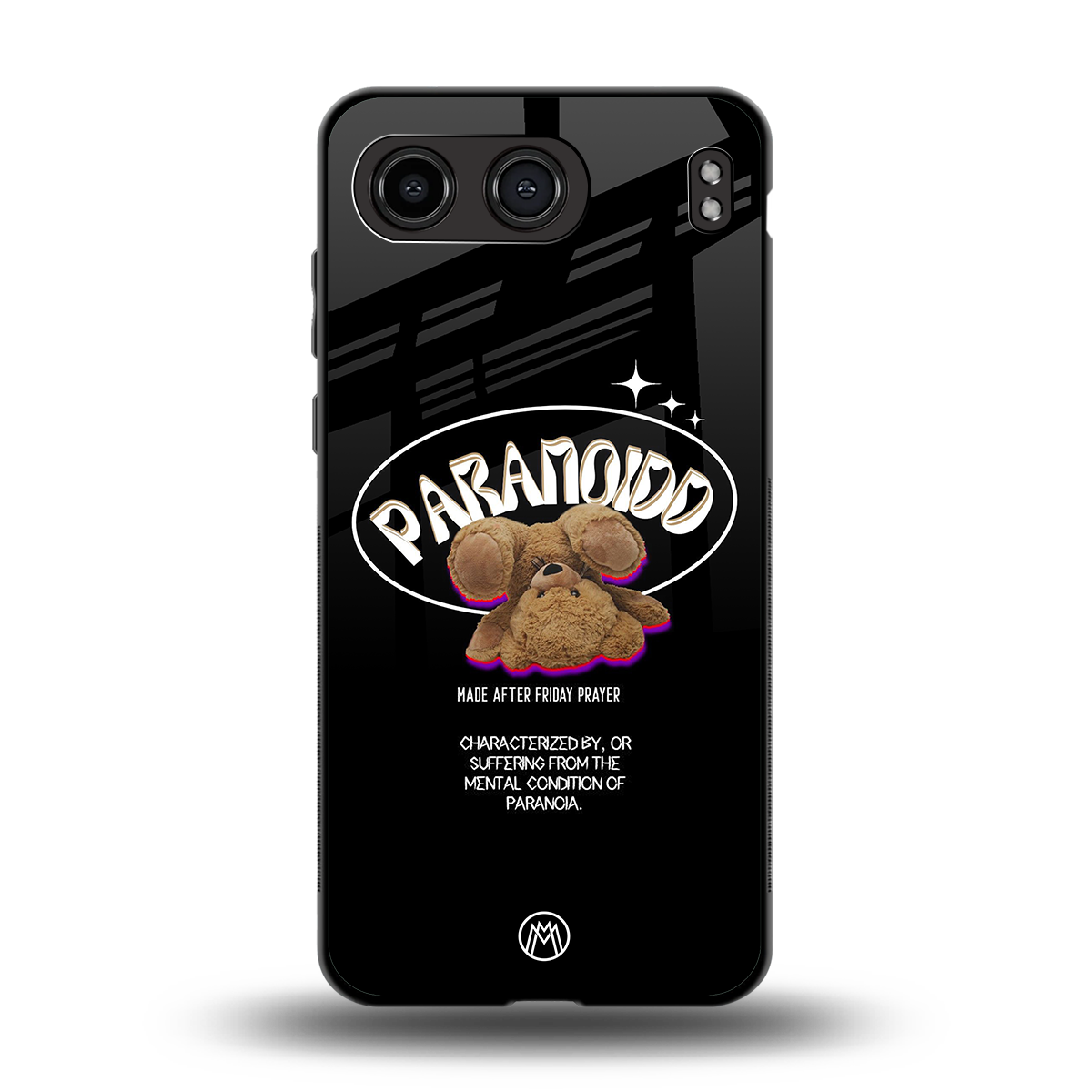 paranoid back phone cover | glass case for oneplus nord 4