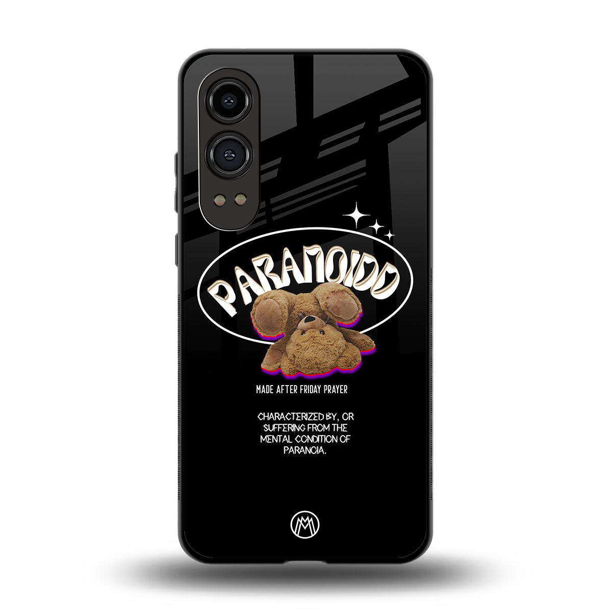 paranoid back phone cover | glass case for oneplus nord ce 4 lite
