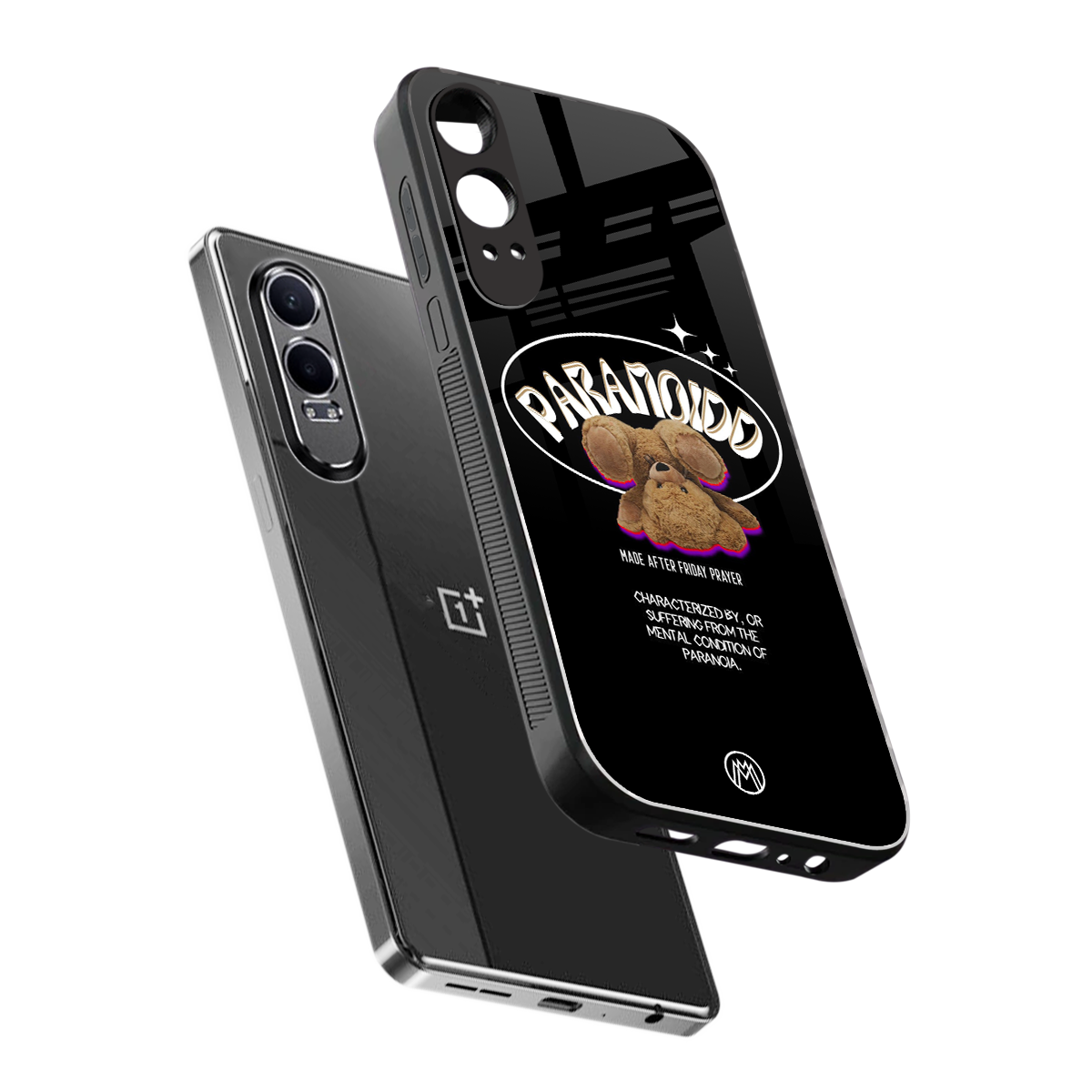 paranoid back phone cover | glass case for oneplus nord ce 4 lite