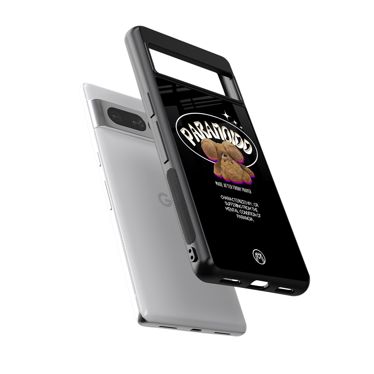 paranoid back phone cover | glass case for google pixel 7 pro