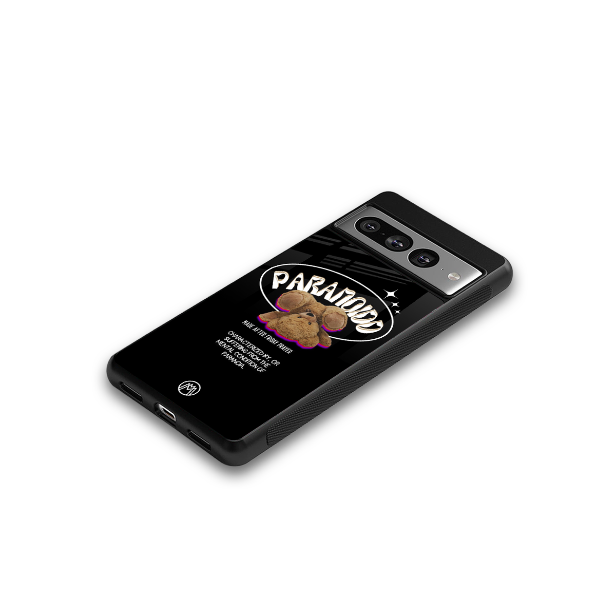 paranoid back phone cover | glass case for google pixel 7 pro