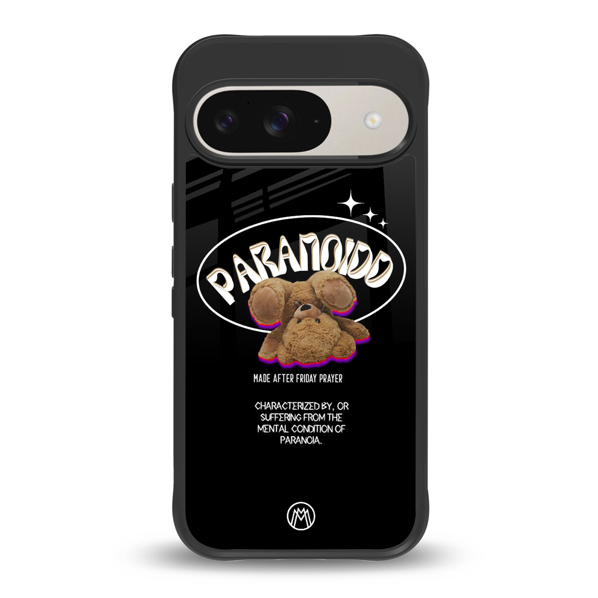 paranoid back phone cover | glass case for google pixel 9
