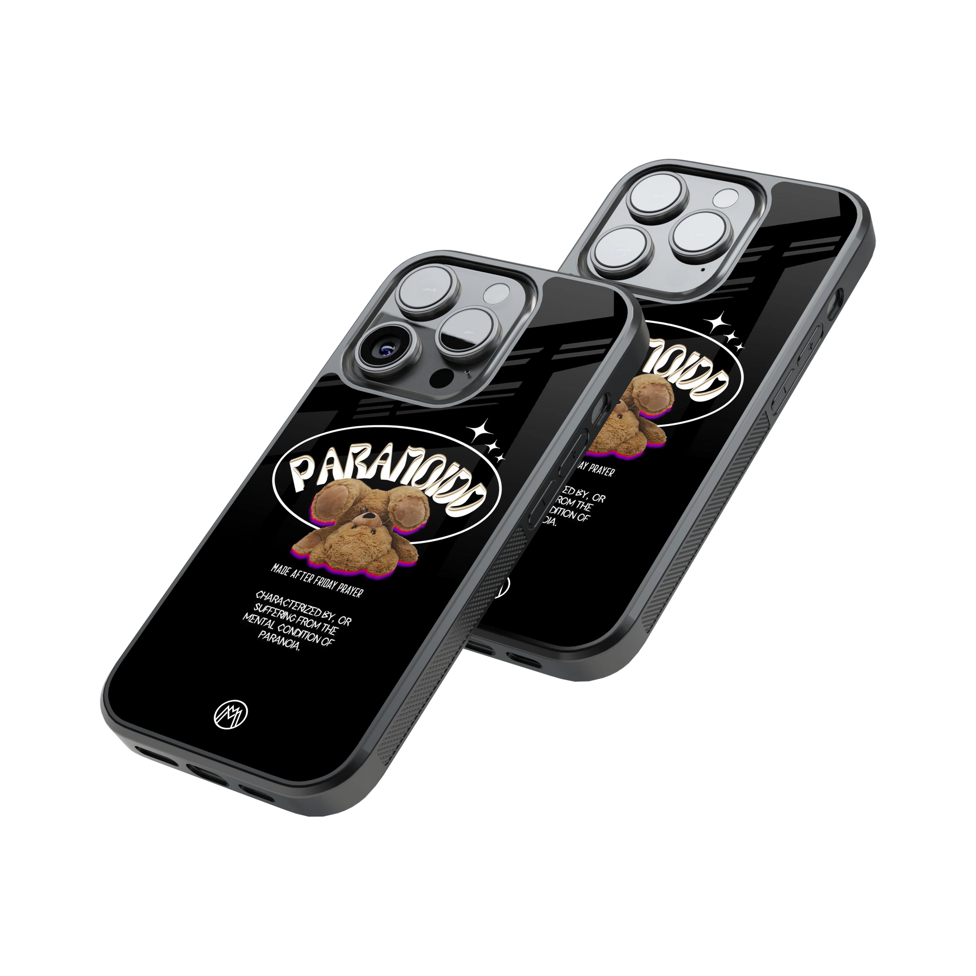 Protective Glass Back Phone Case Compatible with iPhone, Samsung, OnePlus, Pixel & More