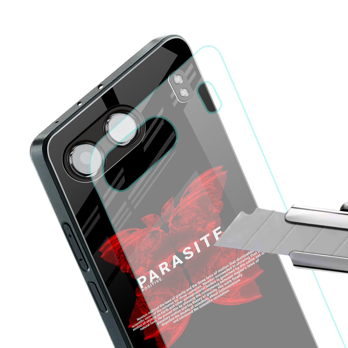 parasite positive back phone cover | glass case for oneplus nord 4