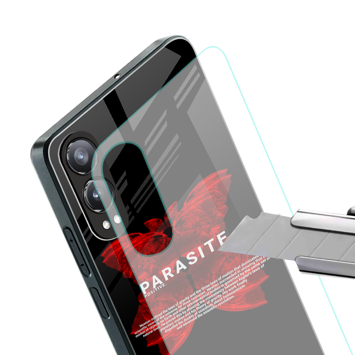 parasite positive back phone cover | glass case for oneplus nord ce 4 lite