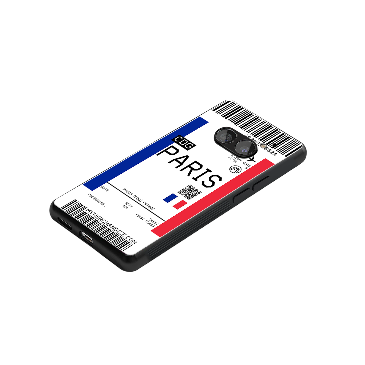 paris boarding pass ticket back phone cover | glass case for nothing phone 2a