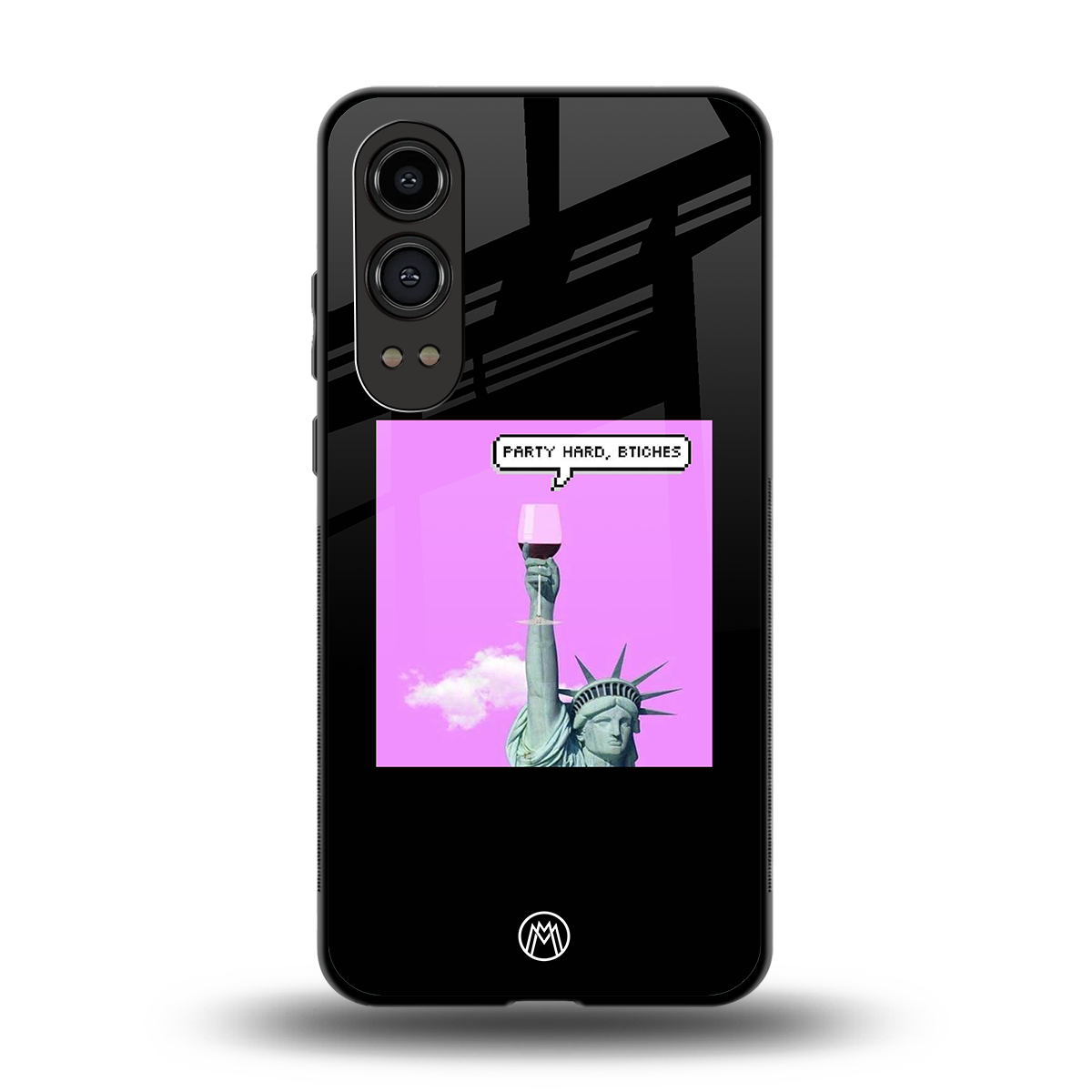 party hard bitches back phone cover | glass case for oneplus nord ce 4 lite