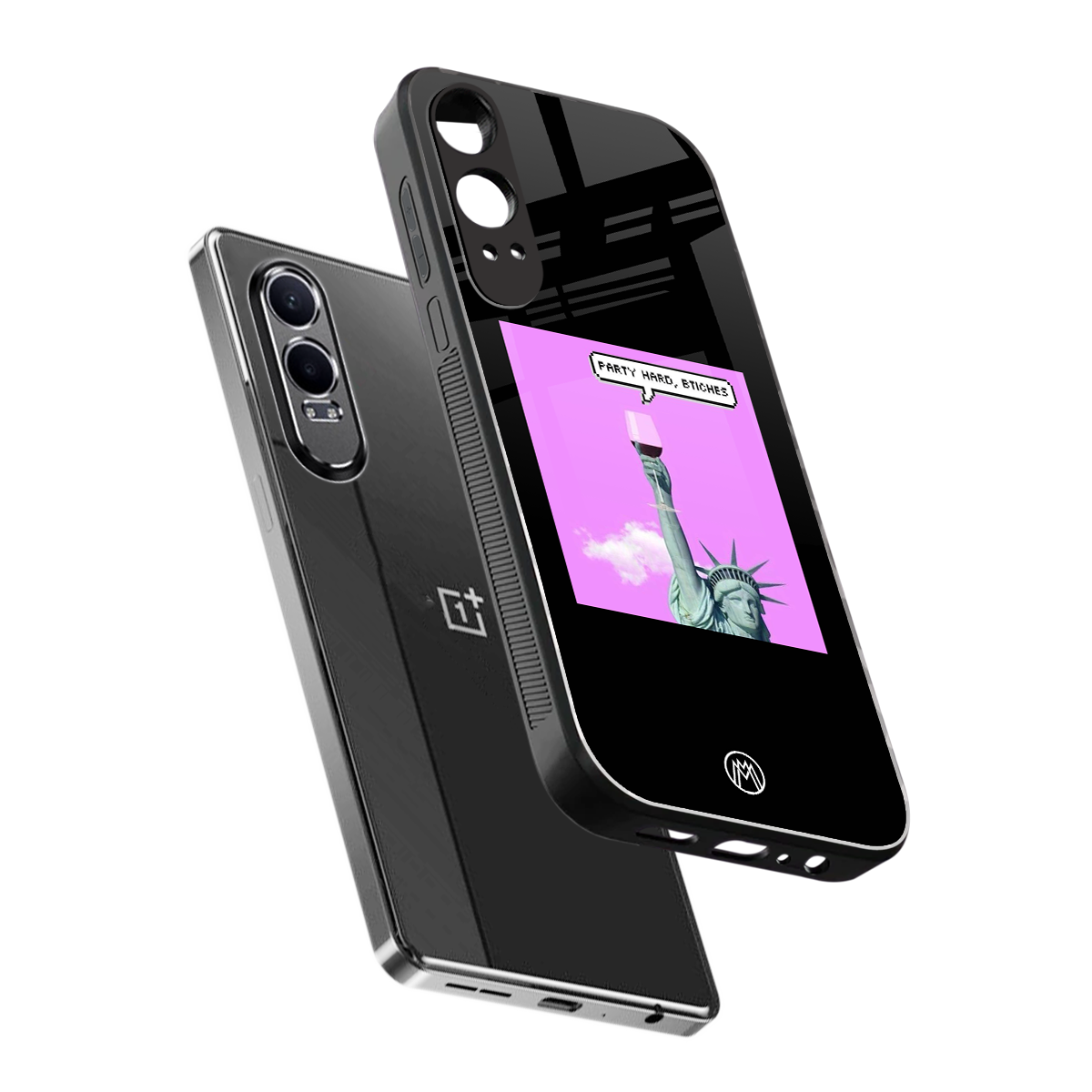 party hard bitches back phone cover | glass case for oneplus nord ce 4 lite