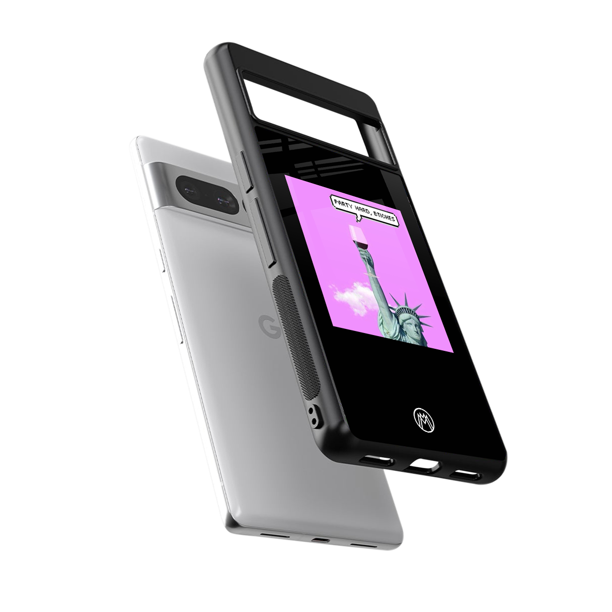 party hard bitches back phone cover | glass case for google pixel 7 pro