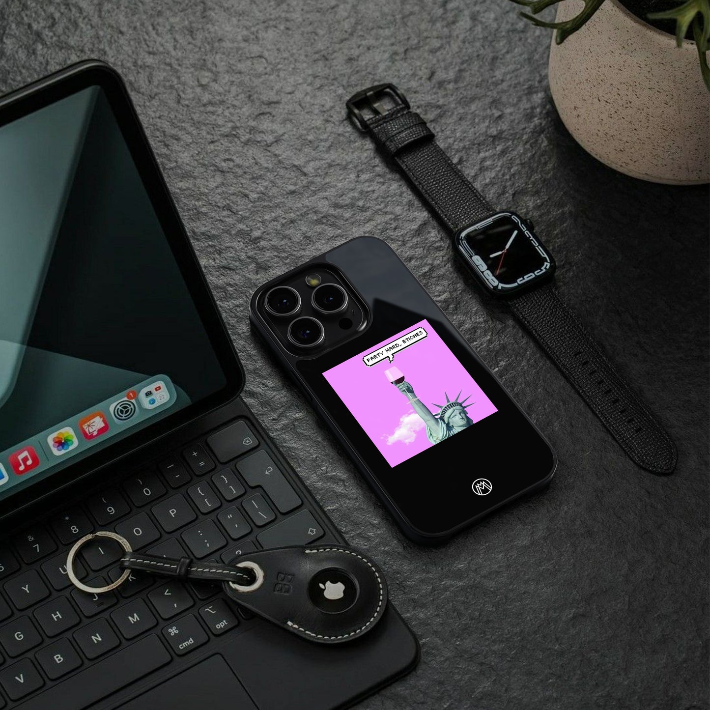 party hard bitches back phone cover | glass case for google pixel 9 pro