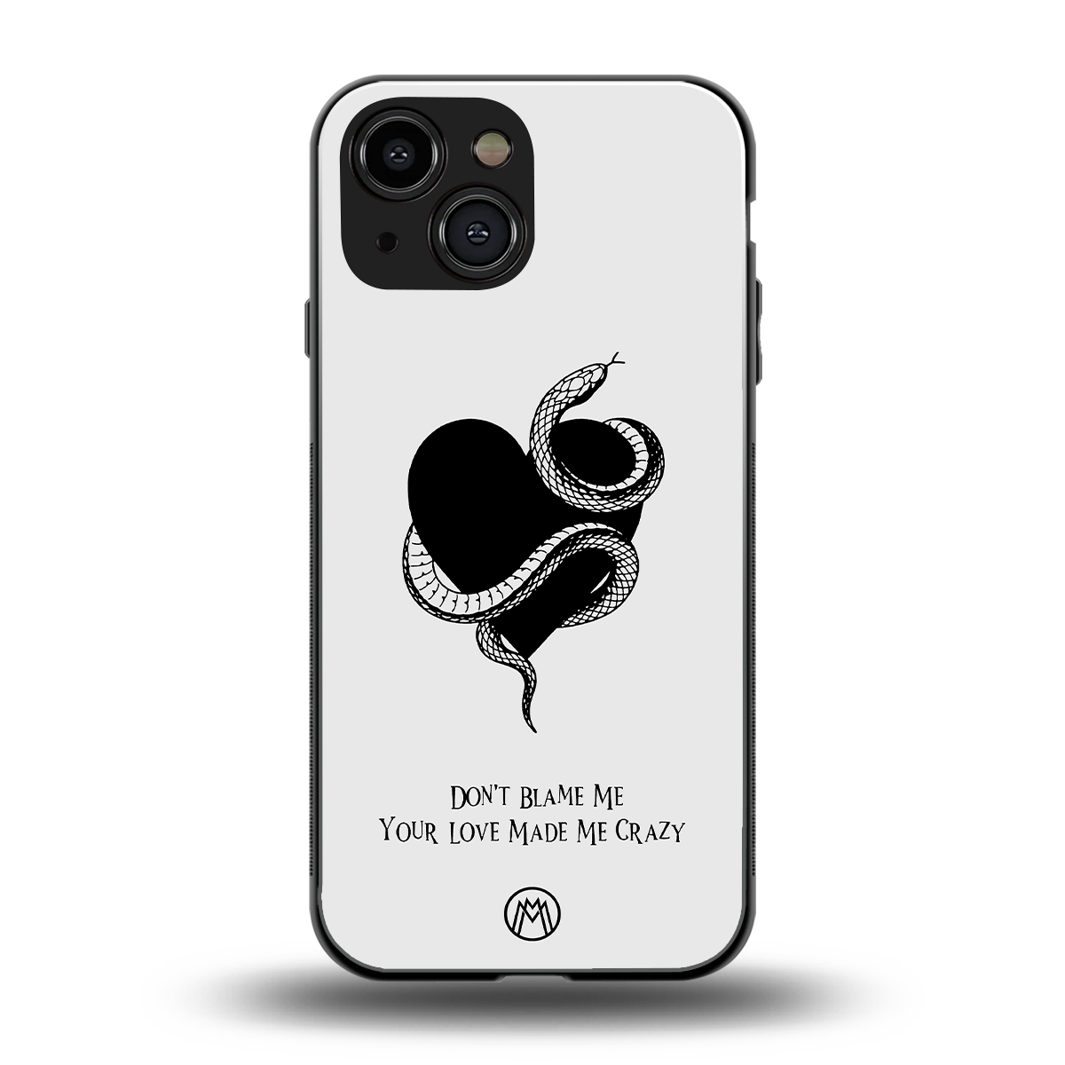 passionate back phone cover | glass case for iphone 13 mini