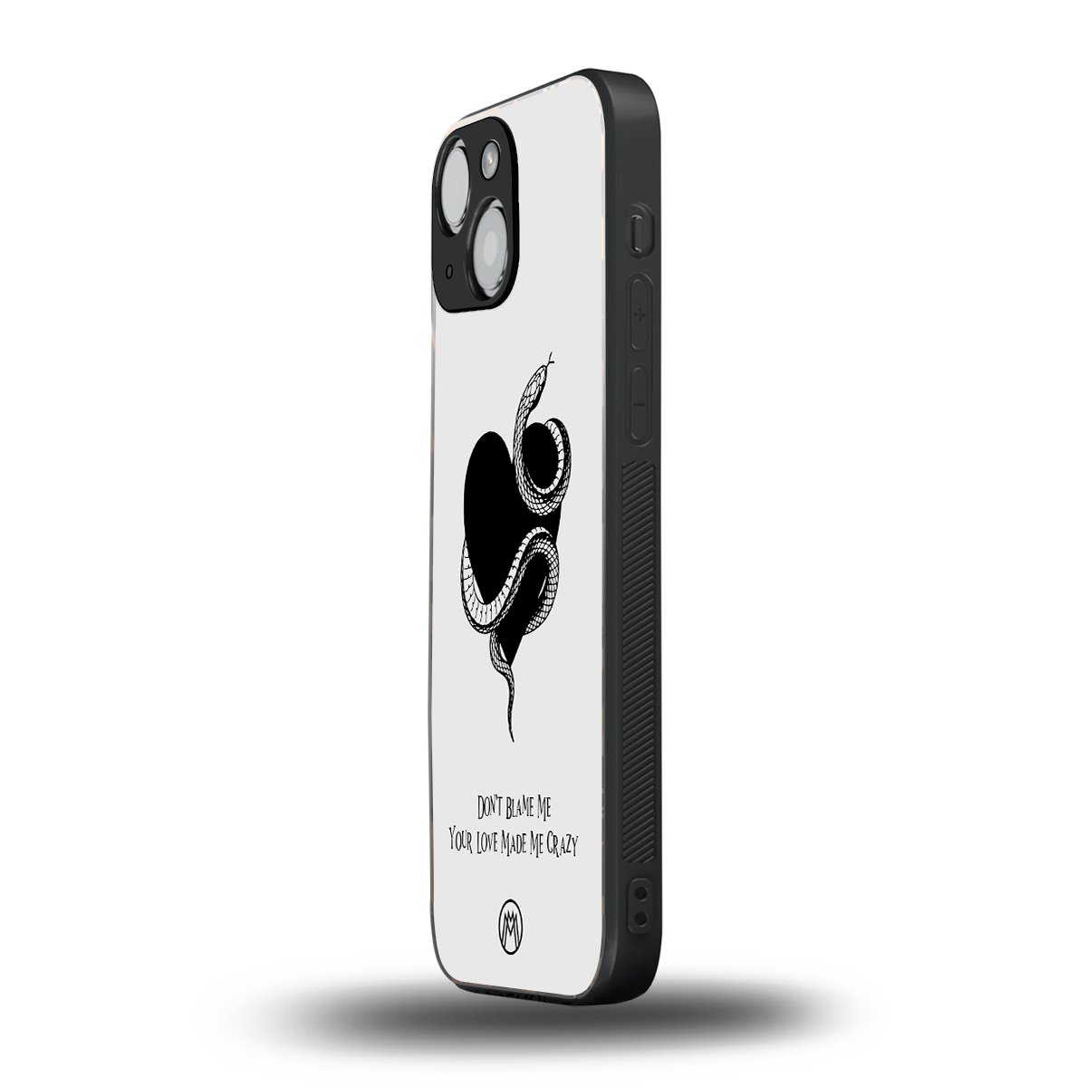 passionate back phone cover | glass case for iphone 13 mini