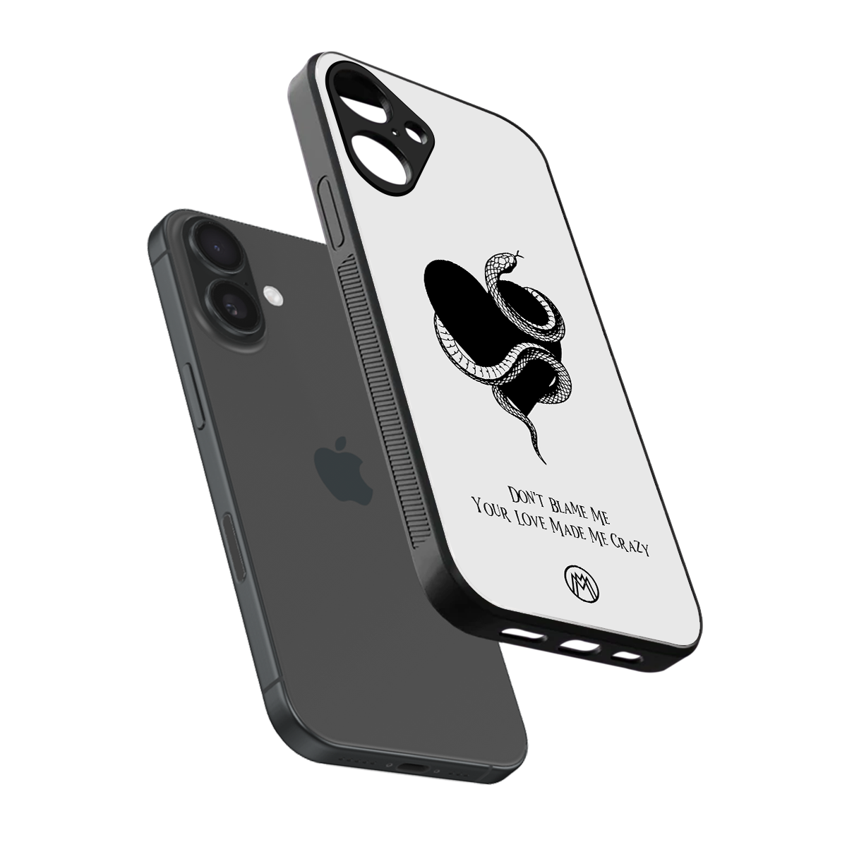passionate back phone cover | glass case for iphone 16 plus