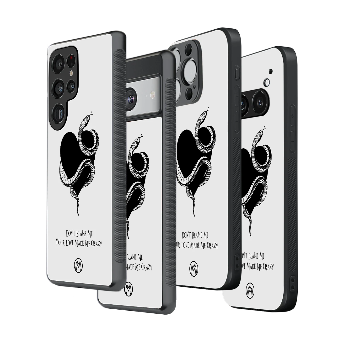 Stylish Glass Back Case for All Smartphones โ iPhone, Samsung, OnePlus, Pixel, Redmi, Oppo, Vivo, Motorola